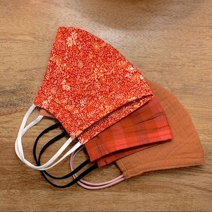 NWT Target Fall Holiday Red & Orange Face Masks ✨